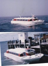 A 004 ISLE OF WIGHT -  2 PHOTOS OF HM2 HOVER - COPIED FROM ORIGINAL PHOTO/SLIDES