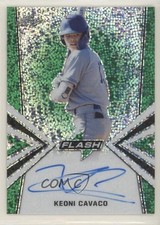 2019 Leaf Flash Green 5/15 Keoni Cavaco #BA-KC1 Auto 7qg