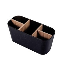 Toothbrush Holders for Bathrooms, 5 Slots Toothpaste Organizer with Bamboo8658