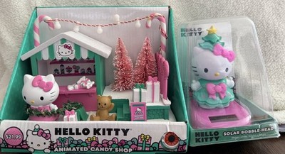 Sanrio Light Up Hello Kitty Christmas Animated Candy Shop Plays 4 Songs NIB