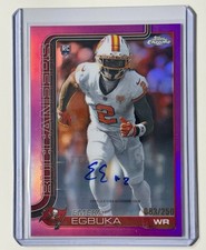 2025 Topps Chrome  NFL Emeka Egbuka Pink Rookie Auto /250! RARE! 💎📈