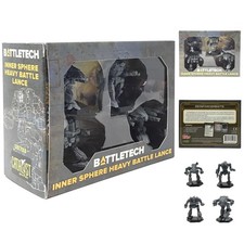 BattleTech Miniatures: Inner Sphere Heavy Battle Lance with Pilot Cards Included