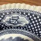 W. Adams & Co Ironstone Old English Rural Scenes Blue & White Plate 9 inch — photo 5