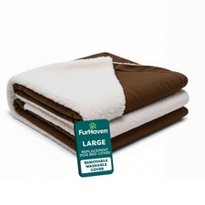 Furhaven Replacement Dog Bed Cover Sherpa  Suede Snuggery, Machine Washable ...