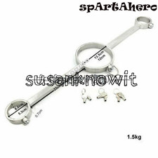 Stainless Steel Press Lock Design Fetter Yoke Pillory Restraints Handcuffs