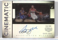 2015-16 Panini Gala Cinematic Signatures 33/60 Gary Neal #CS-GNL Auto 2d0