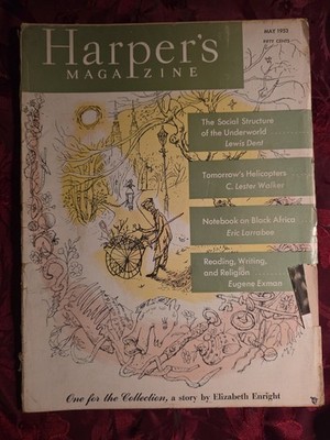 HARPER's May 1953 PETER F. DRUCKER ELIZABETH ENRIGHT ++