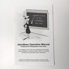 Paul C. Buff ALIEN BEES User Manual for Flash Units