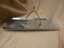 Lunares Polished Gold Plated Wishbone Passing Platter