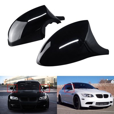 1Paar Spiegelkappen Außenspiegel Gehäuse Schwarz für BMW E81 E87 E82 E88 PRE-LCI