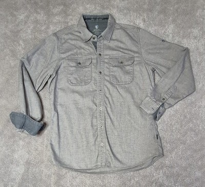 KULE Descendr Gray Long Sleeve Button-Up Men's Size Small