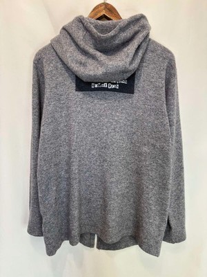Archival Comme des Garcons Homme Plus Wool Zip Hoodie Gray Size M 