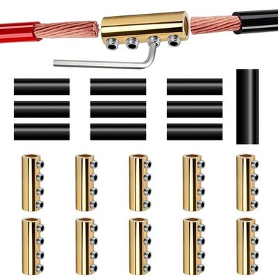 10 PCS 6-10AWG 6 8 10 Gauge Wire Connector Nut Kit, 80 Amp Screw Quick Wiring