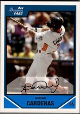 Adrian Cardenas 2007 Bowman Draft Picks & Prospects Phillies #BDPP93