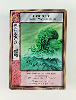 Cthulhu - Mythos CCG card (1996 Chaosium) Rare Monster, Great Old
