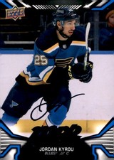 2022-23 Upper Deck MVP #61 Jordan Kyrou Blue Script