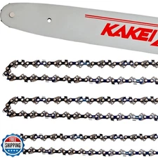 KAKEI 16 Inch Chainsaw Barand Chain Combo 3/8" LP Pitch, .050" Ga