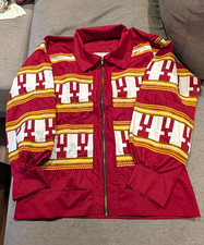 Vtg Seminole Indian Patchwork Jacket Custom Handmade FSU Florida State XL Boxy