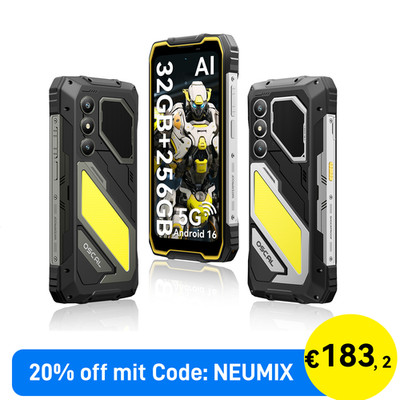 Blackview OSCAL PILOT 5 5G Outdoor Smartphone 32GB+256GB 15000mAh AI Handy NFC
