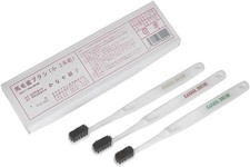 Kanaya Horsehair Toothbrush Set 3pcs Natural Bristle Japan Medium