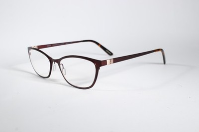 Modo Brille Caracas Damen Burgund Vollrand Metall Brille Brillengestell