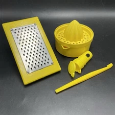 Vtg 70s Sunkist Set Juice Reamer Lemon Grater Zester Citrus Faucet Orange Peeler