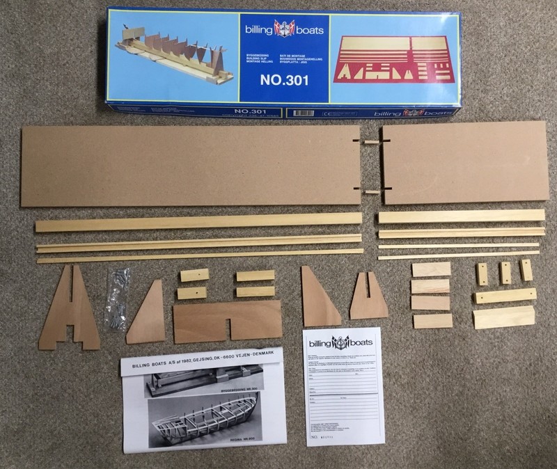 Billing Boats BUILDING SLIP Wood Kit No. 301 Ship Assembly Stand - NEW Open Box