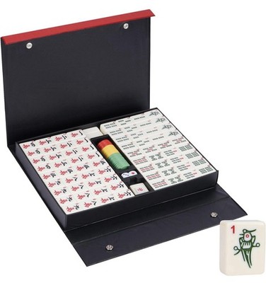 Nisorpa 3,6x2,8cm Chinesisches Majong Set 144 Teile große Fliesen komplett nummeriert Set
