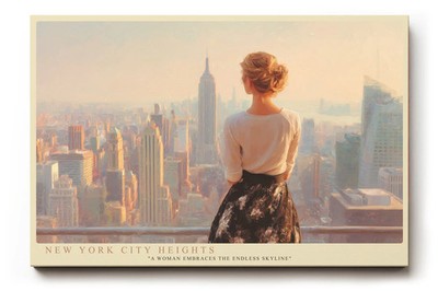 Paul Sinus Wandbild New York City Heights   Urbaner Blick auf die Skyline mit