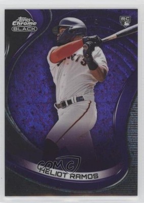 2022 Chrome Black Purple Mini-Diamond Refractor /150 Heliot Ramos Rookie RC 0z9m