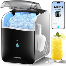 Smart Nugget Ice Maker Countertop, Pebble Ice Maker Machine with APP Control, 40