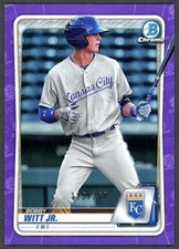 2020 Bowman Chrome Bobby Witt Jr. BCP-160 Purple Shimmer Refractor 125/250