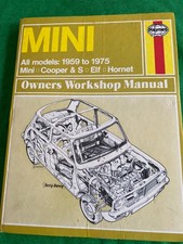 HAYNES Owners Workshop Manual 213 MINI All Models 1959-1975 Cooper S Elf Hornet.