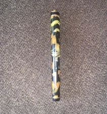 4 3/4 FLAT TOP WAHL Eversharp 14k NIB FOUNTAIN PEN Black &Green Made In Chicago.