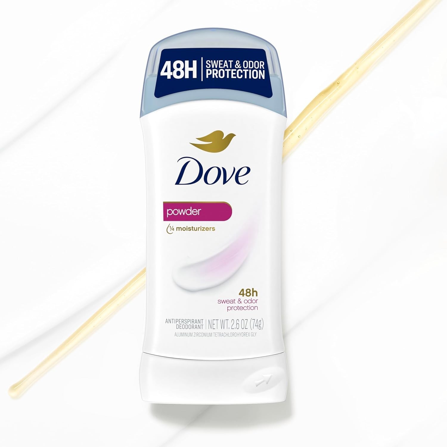Dove Invisible Solid Antiperspirant Deodorant Stick for 2.6 Ounce (Pack of 2) 