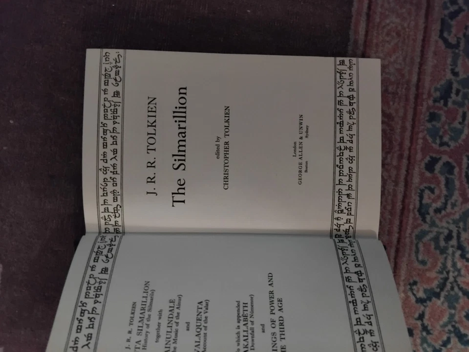 THE SILMARILLION by J R R TOLKIEN Hardcover First Edition 1977 - Image 3 of 4
