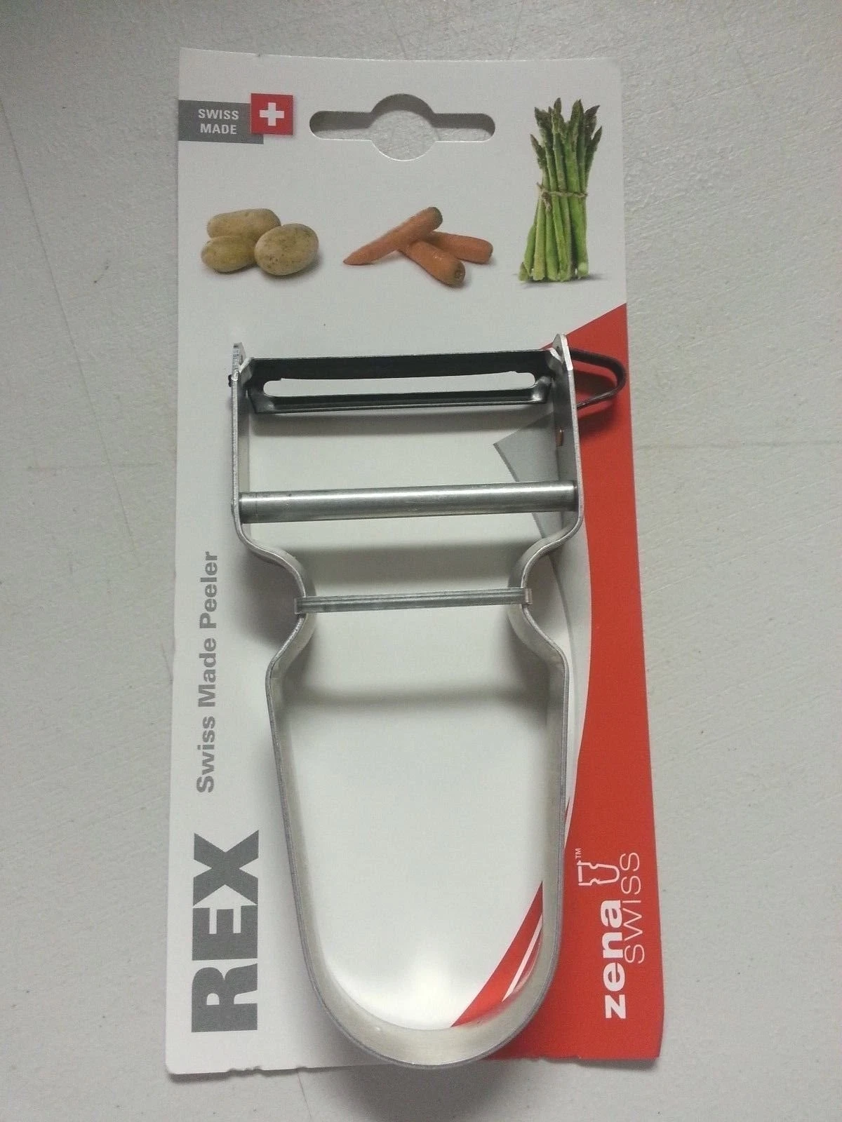 Zena Swiss REX Potato & Vegetable Peeler Aluminium Handle