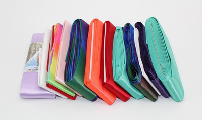 Remanent Lot - Wrights Satin Blanket Binding 2'' x Various Lenghts-100% Polyester