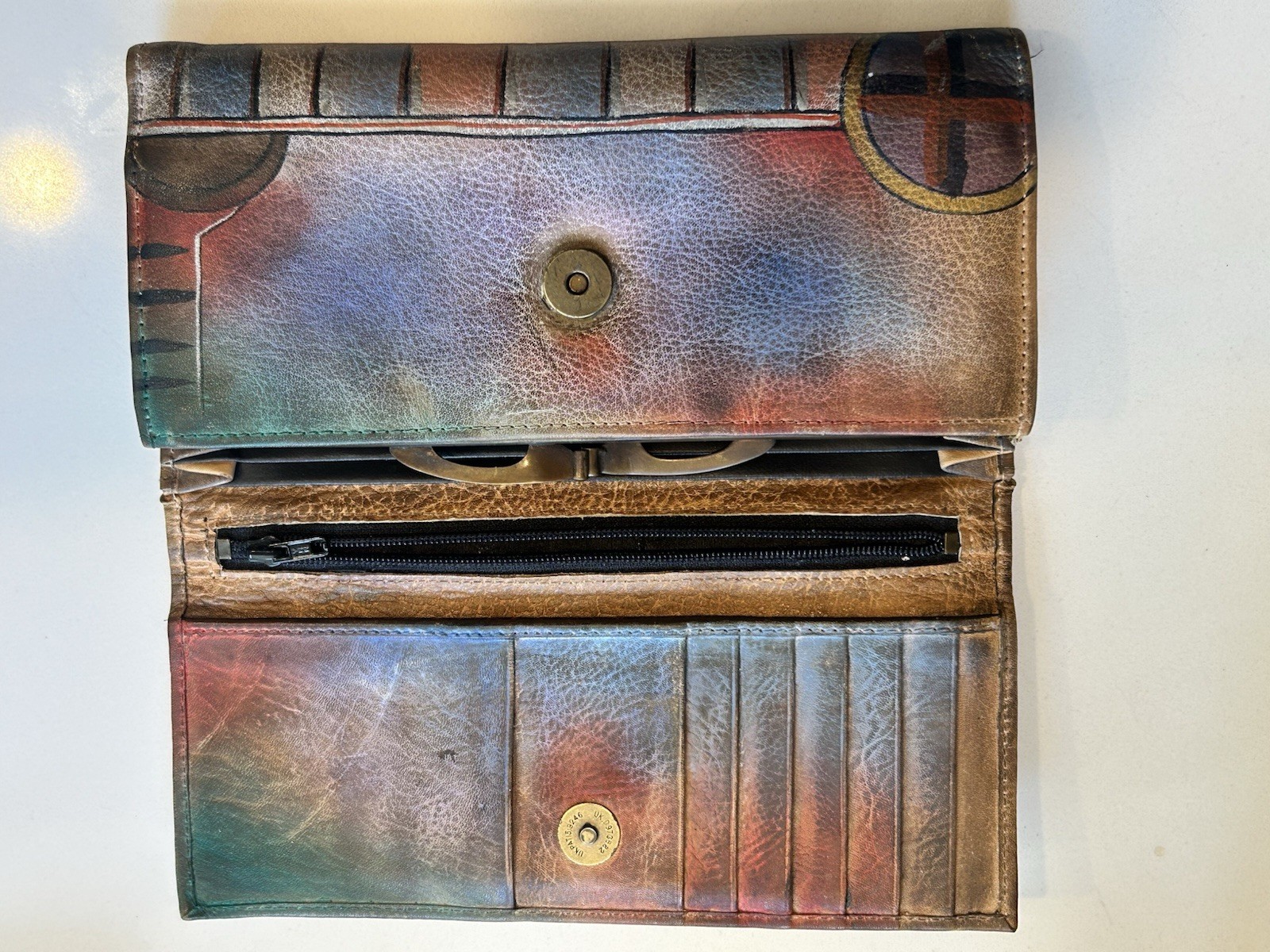 Anuschko Hand Painted Multi-colored Designer Wall… - image 2