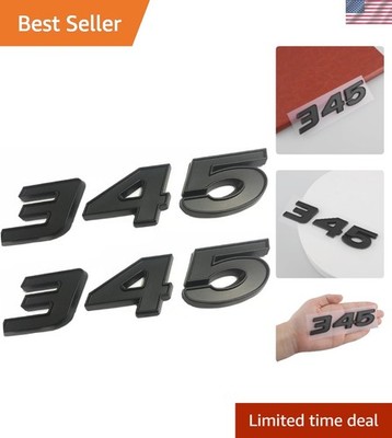 2 pcs 345 HEMI 3D Emblem Badges - Self-Adhesive Car Nameplates for Challenger