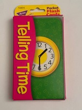 TREND Enterprises -- Telling Time Pocket Flash Cards T-23015 - NEW