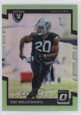 2017 Donruss Optic Rookies Lime Green Prizm Obi Melifonwu #141 gl2