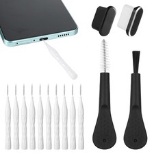 Phone Charger Port Cleaner Kit Anti-Clogging Mini Brushes Dust Remover Tools