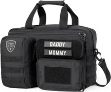 4Th Gen Tactical Diaper Bag for Dads W/Included Changing Mat, Stroller Straps