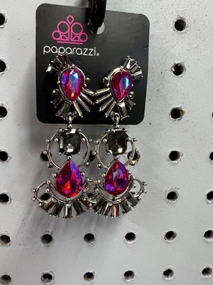 ~Ultra Universal~ Pink Post Earrings Paparazzi Jewelry Life of Party BNWT