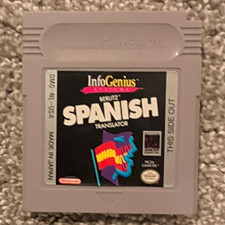 InfoGenius: Berlitz Spanish Translator For Nintendo Game Boy.  Tested & Working!