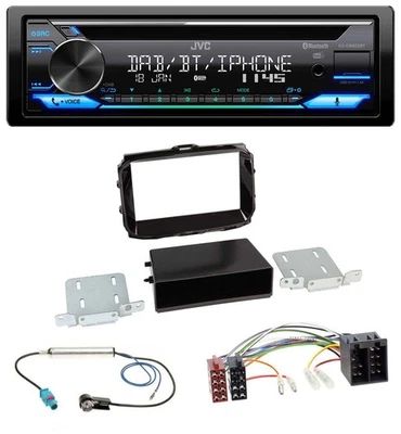 JVC Bluetooth MP3 USB DAB CD Autoradio für Alfa Giulietta ab 2013 ISO piano-schw - Bild 1 von 4