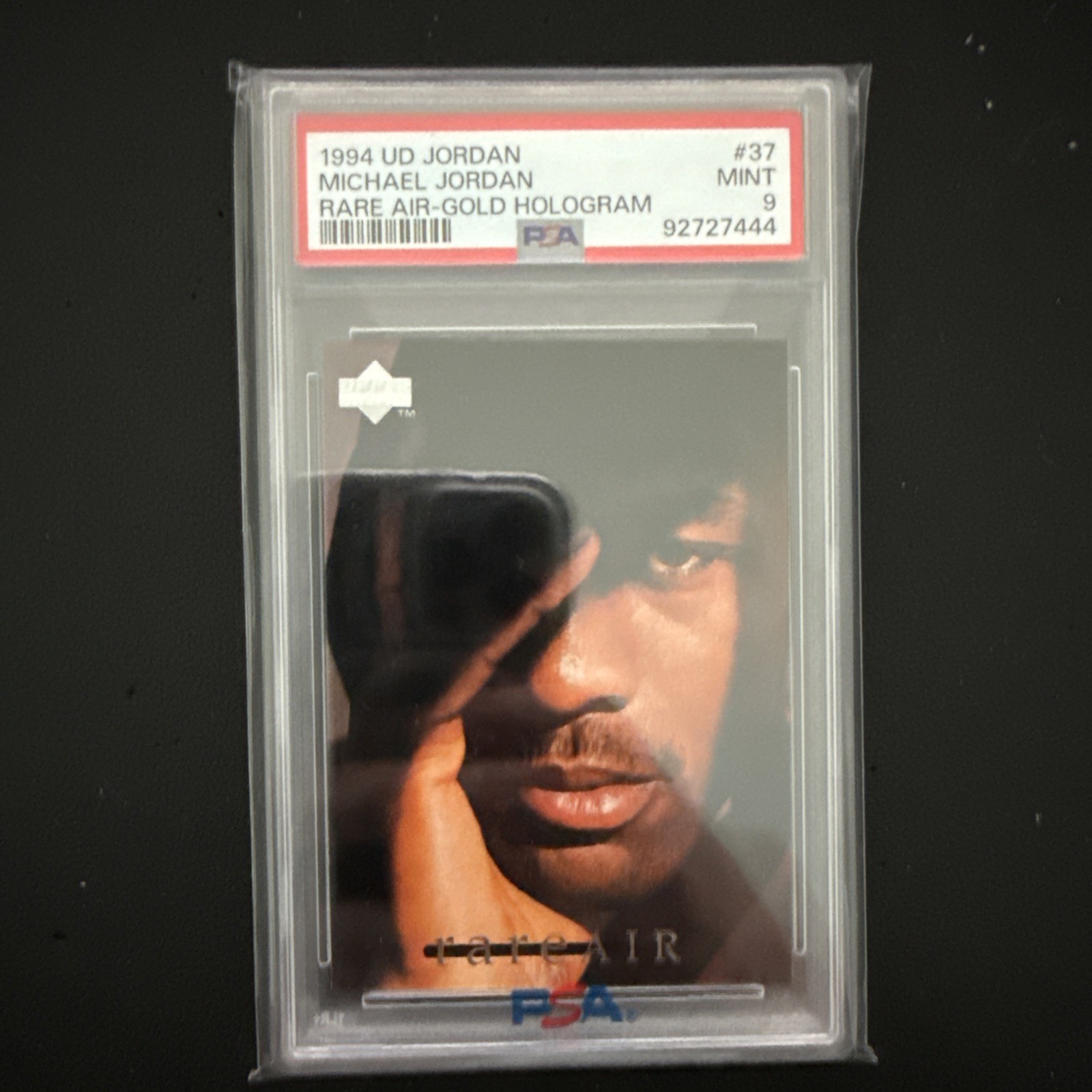 1994 UPPER DECK MJ RARE AIR #37 MICHAEL JORDAN RARE AIR-GOLD HOLOGRAM