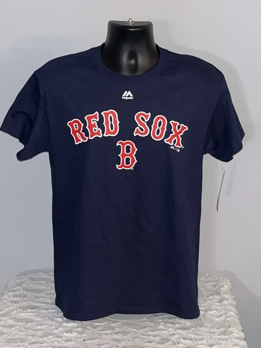 T-shirt Majestic Boston Red Sox Homme - 100% Coton Rouge - Taille XL - MLB Baseball