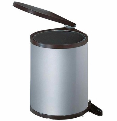 WESCO Rondo 2 Klassikline, Abfallsammler 13 Liter, silber/schwarz